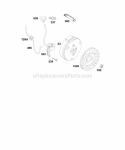 Flywheel Ignition Diagram and Parts List for 086432-0143-B1  Briggs and Stratton Engine